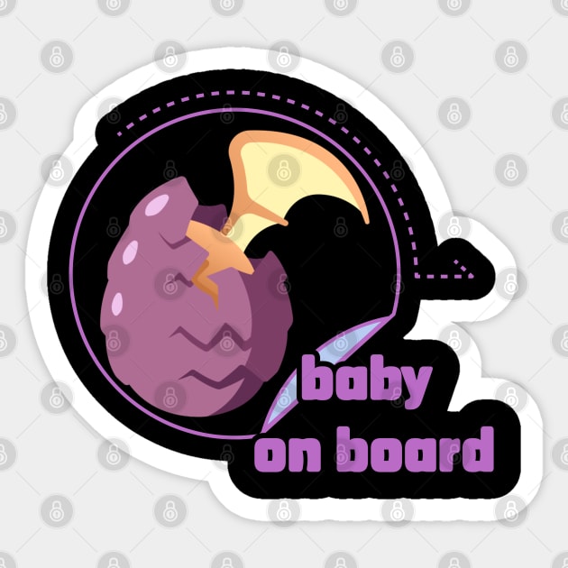 baby on board Sticker by zzzozzo